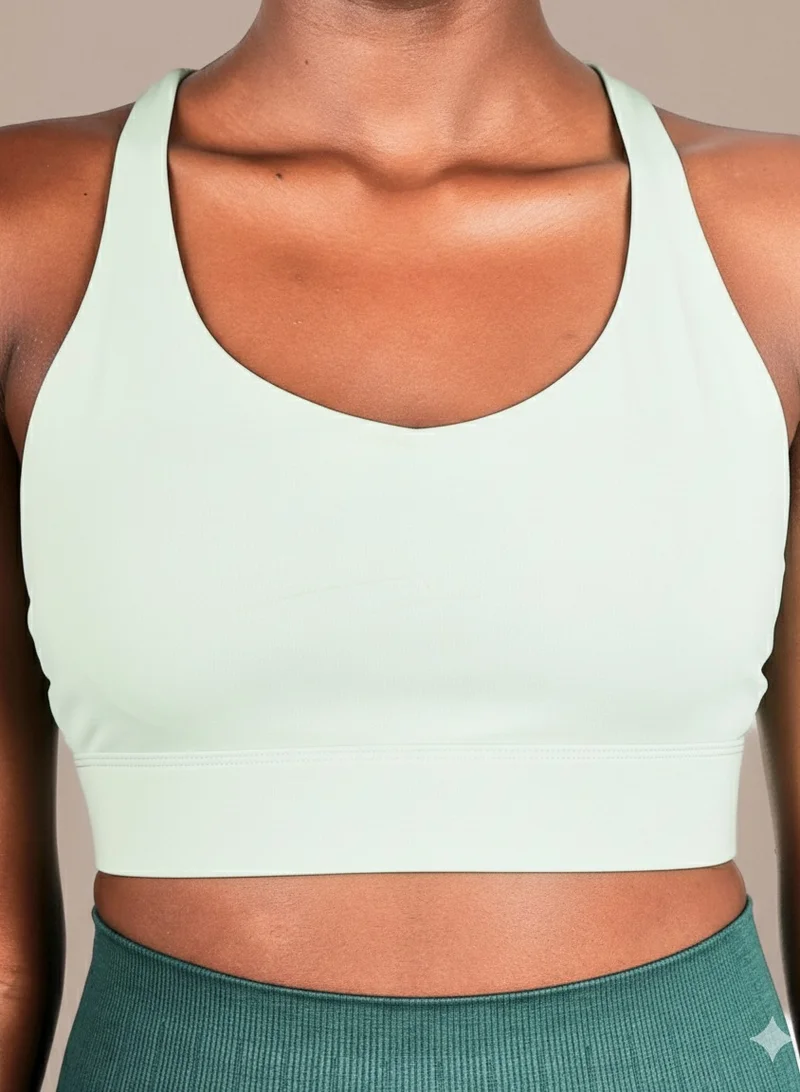 ثوجفيت طقم رياضي نسائي: ليجن وسوتيان رياضي بظهر متقاطع، أخضر، مقاسات